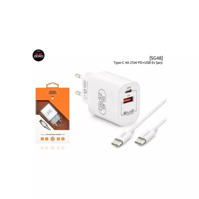 INNOVAR | Subzero SG48 Type-C Pd +Usb 25W 4A Şarj Aleti