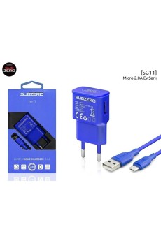 INNOVAR | Subzero Şarj Cihazı, 2.0A 5 V Micro USB Renkli Şarj Aleti Ev Tipi Subzero SG11