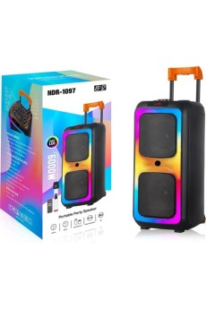 INNOVAR | NDR-1097 Taşınabilir Büyük Boy Rgb Işıklı Bluetooth Mikrofonlu Hoparlör