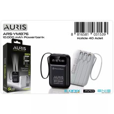 INNOVAR | Auris YM876 10.000 Mah Kablolu Powerbank