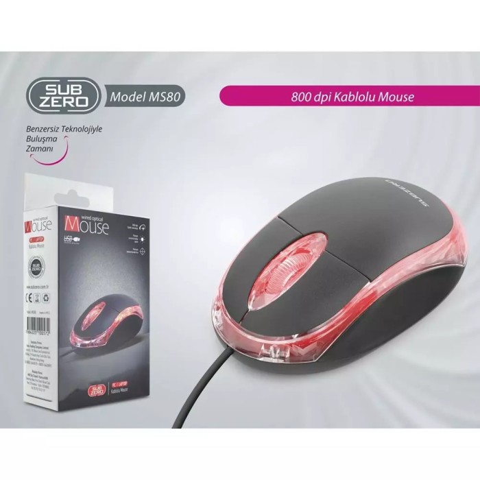 INNOVAR | Subzero MS80 800Dpı Kablolu Optik Mouse