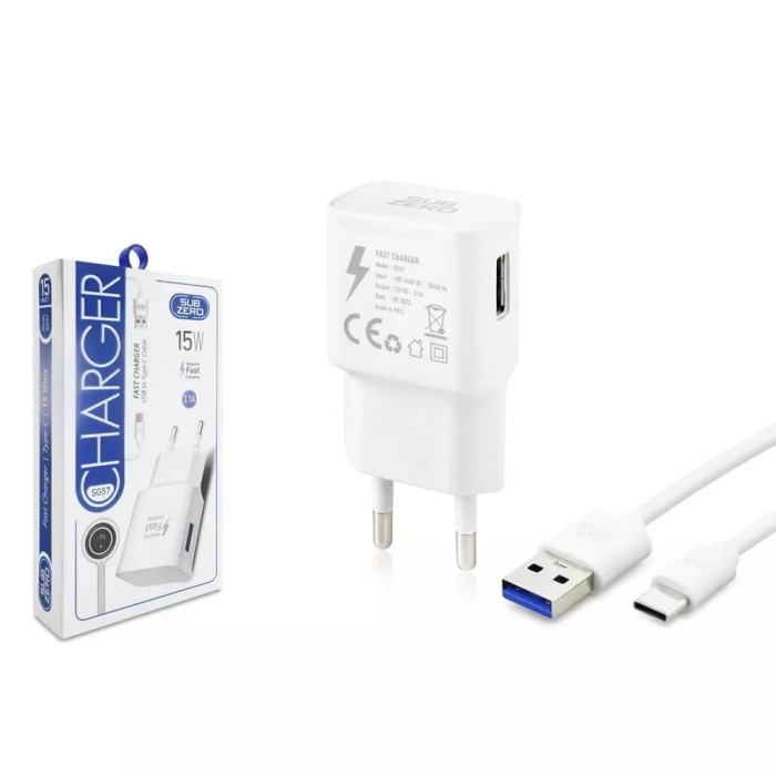 INNOVAR | Subzero SG57 15w 3.1A Type-C Hızlı USB Ev Tipi Şarj Aleti