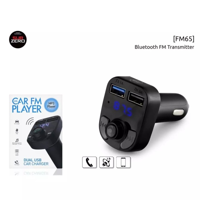 INNOVAR | Subzero Bluetooth/USB FM Transmitter FM65